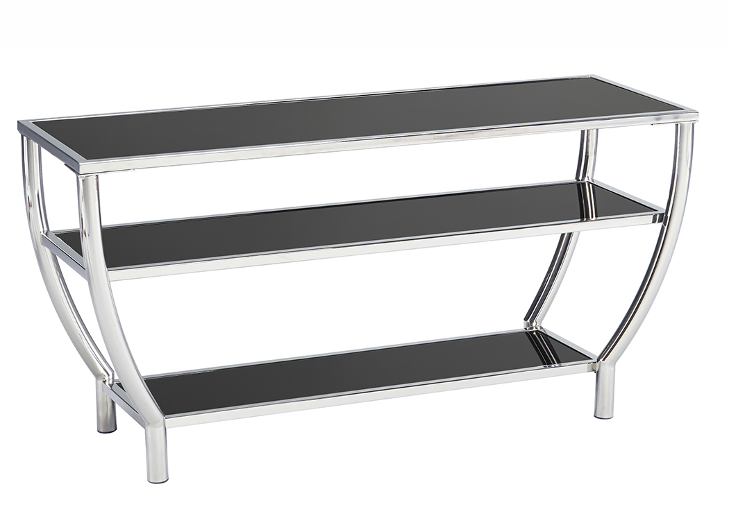 Blasney Black/Chrome Finish TV Stand,ABF Signature Design by Ashley