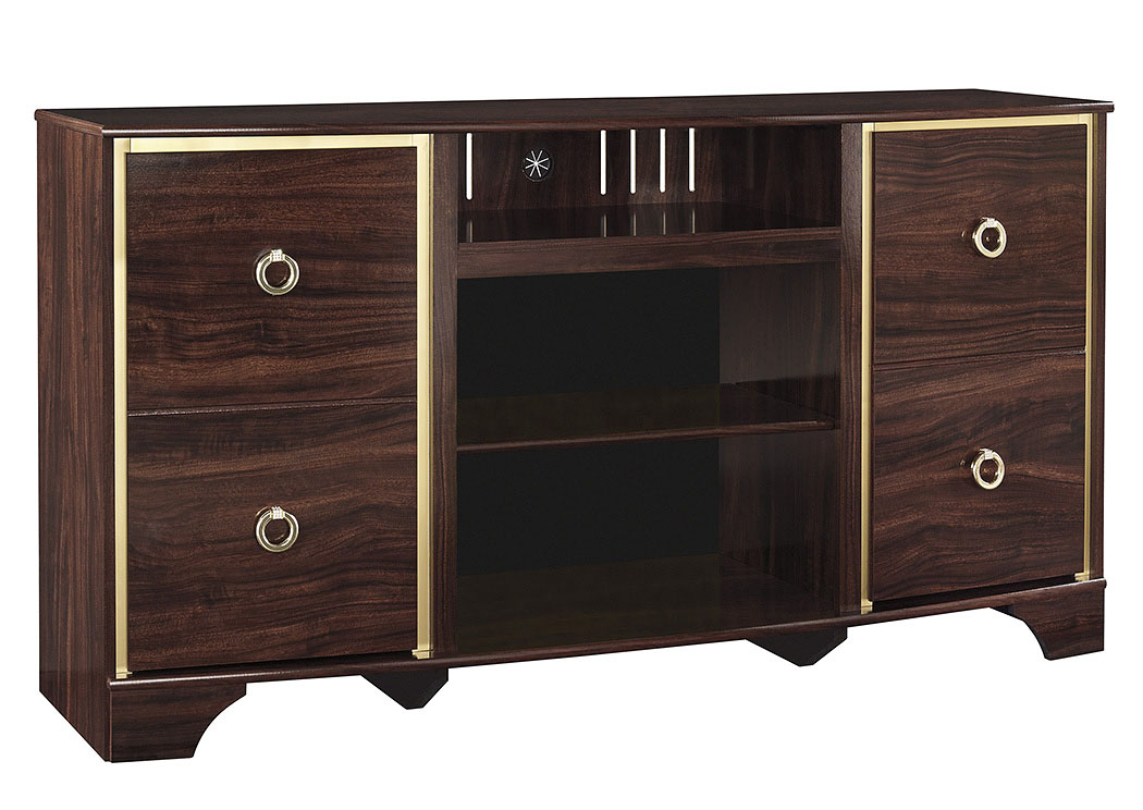 Lenmara Reddish Brown LG TV Stand,ABF Signature Design by Ashley