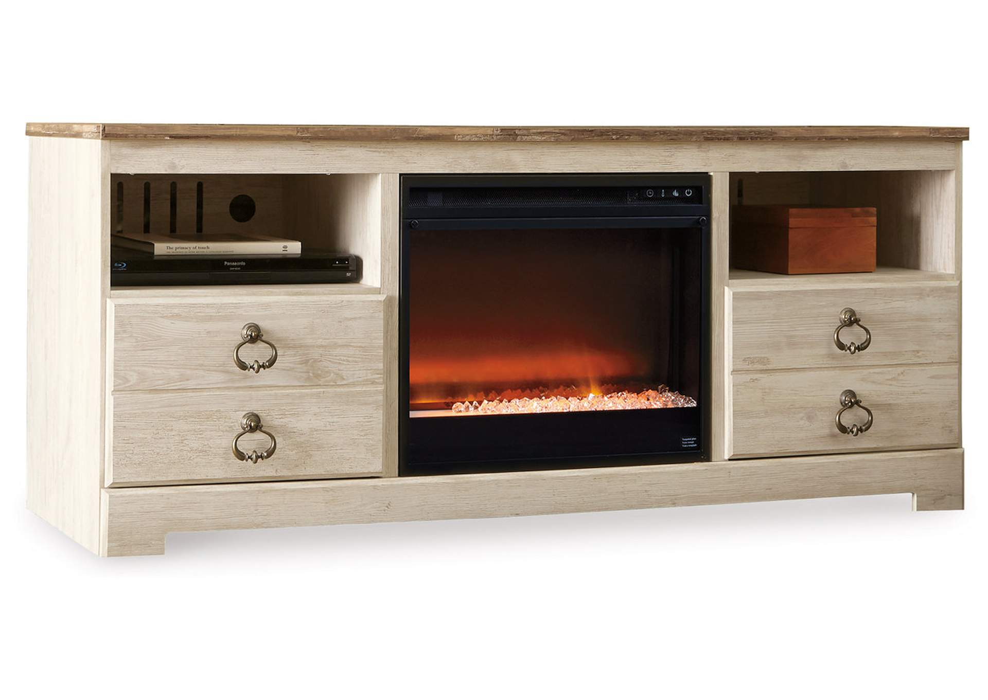 Willowton 64" TV Stand with Electric Fireplace,Signature Design By Ashley