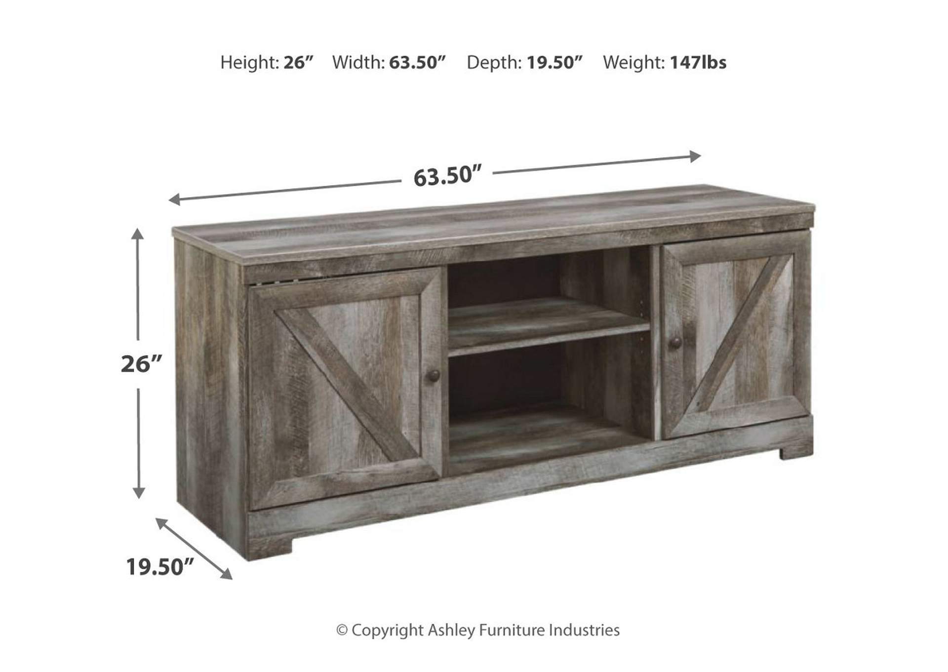 Wynnlow 63" TV Stand,Signature Design By Ashley