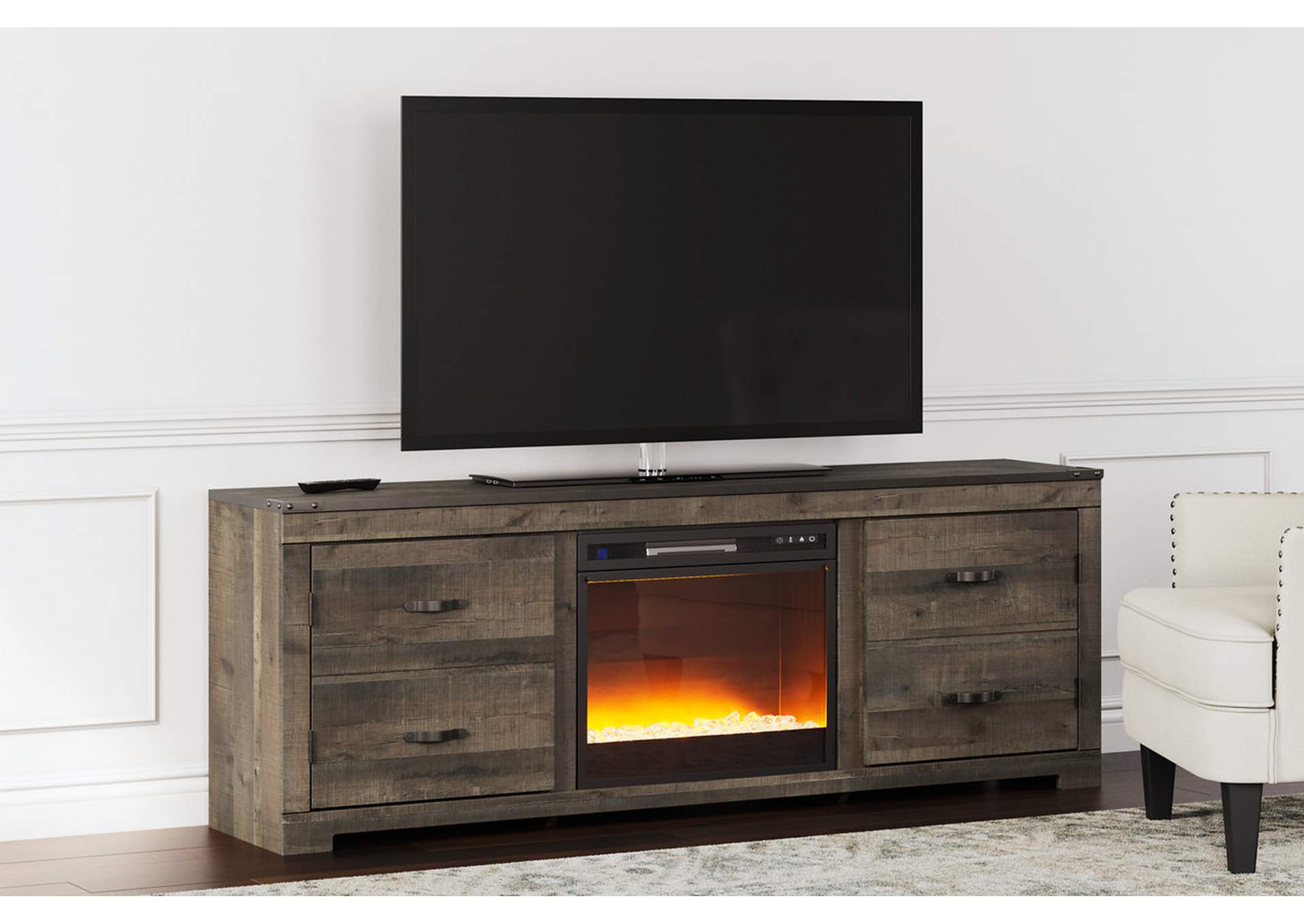 Trinell TV Stand with Electric Fireplace,Signature Design By Ashley