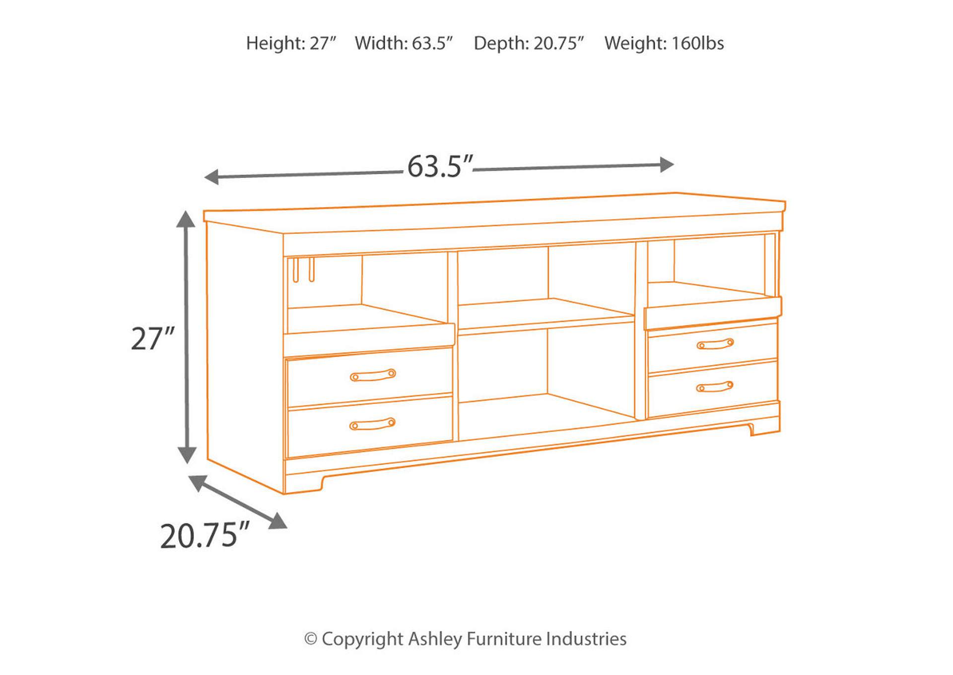 Trinell 63" TV Stand,Signature Design By Ashley