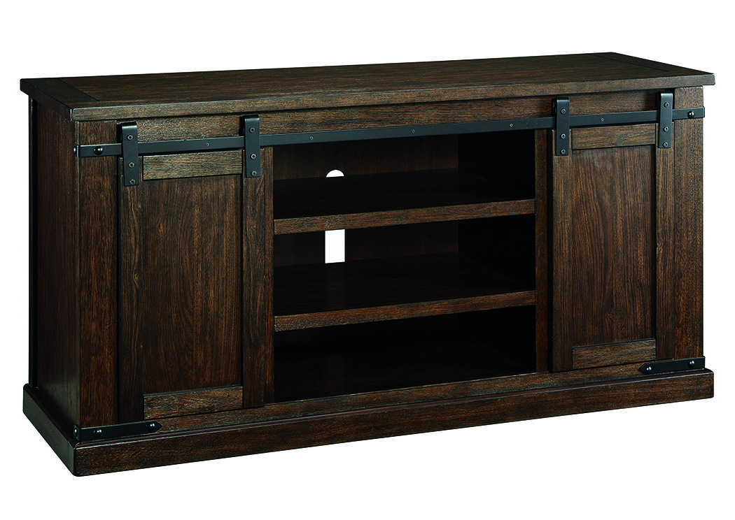 Budmore Rustic Brown Large TV Stand,ABF Signature Design by Ashley