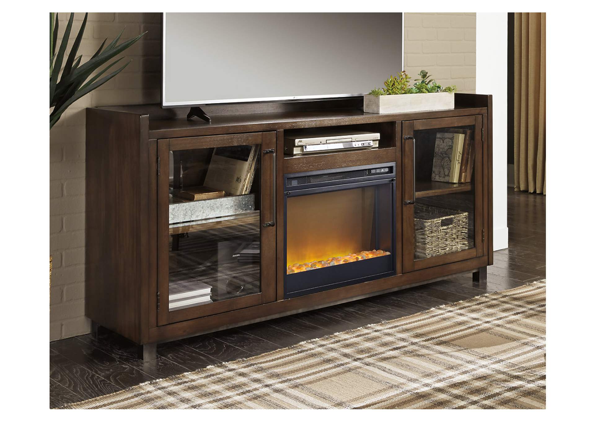 Starmore 70" TV Stand with Electric Fireplace,Signature Design By Ashley