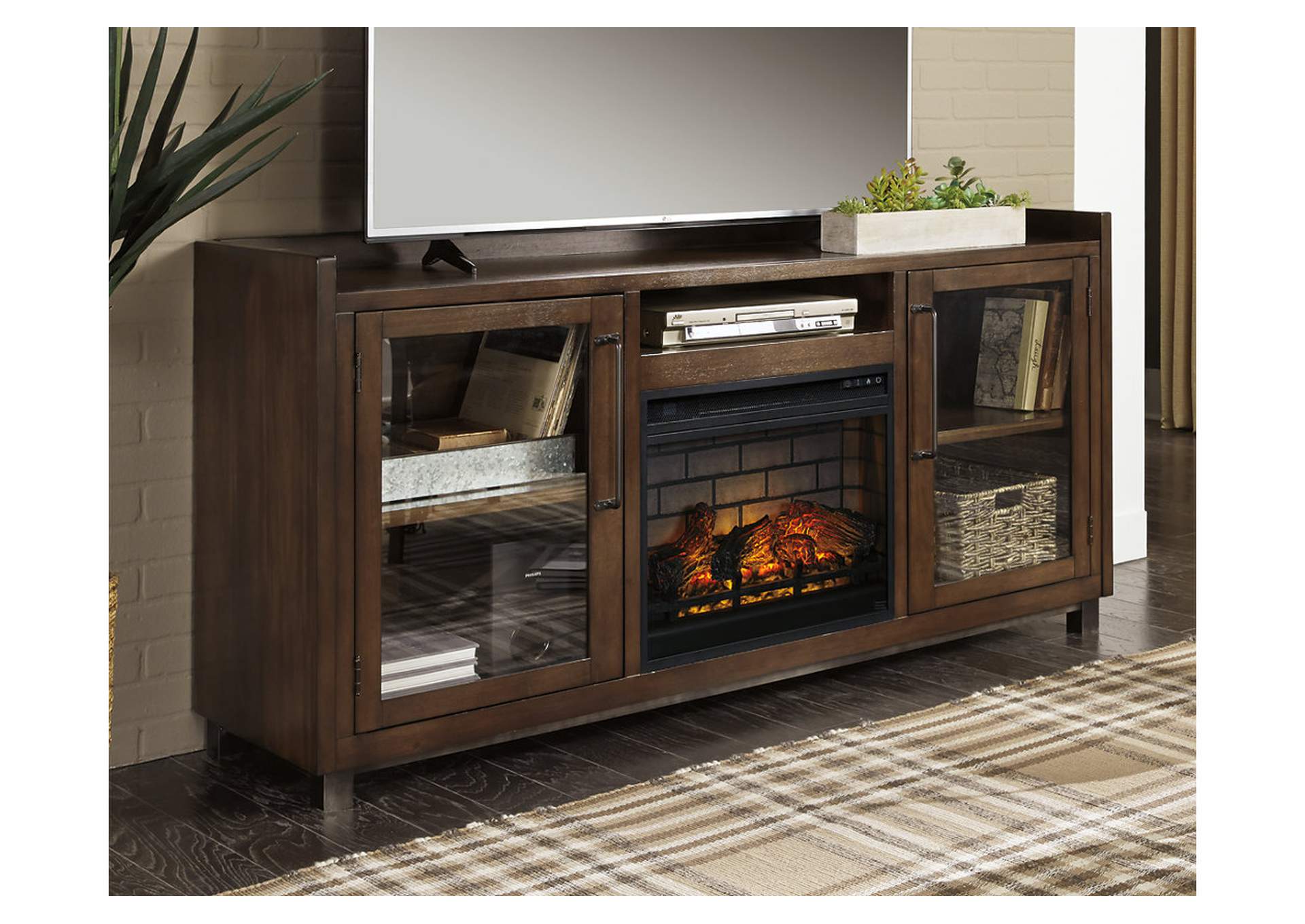 Starmore 70" TV Stand with Electric Fireplace,Signature Design By Ashley