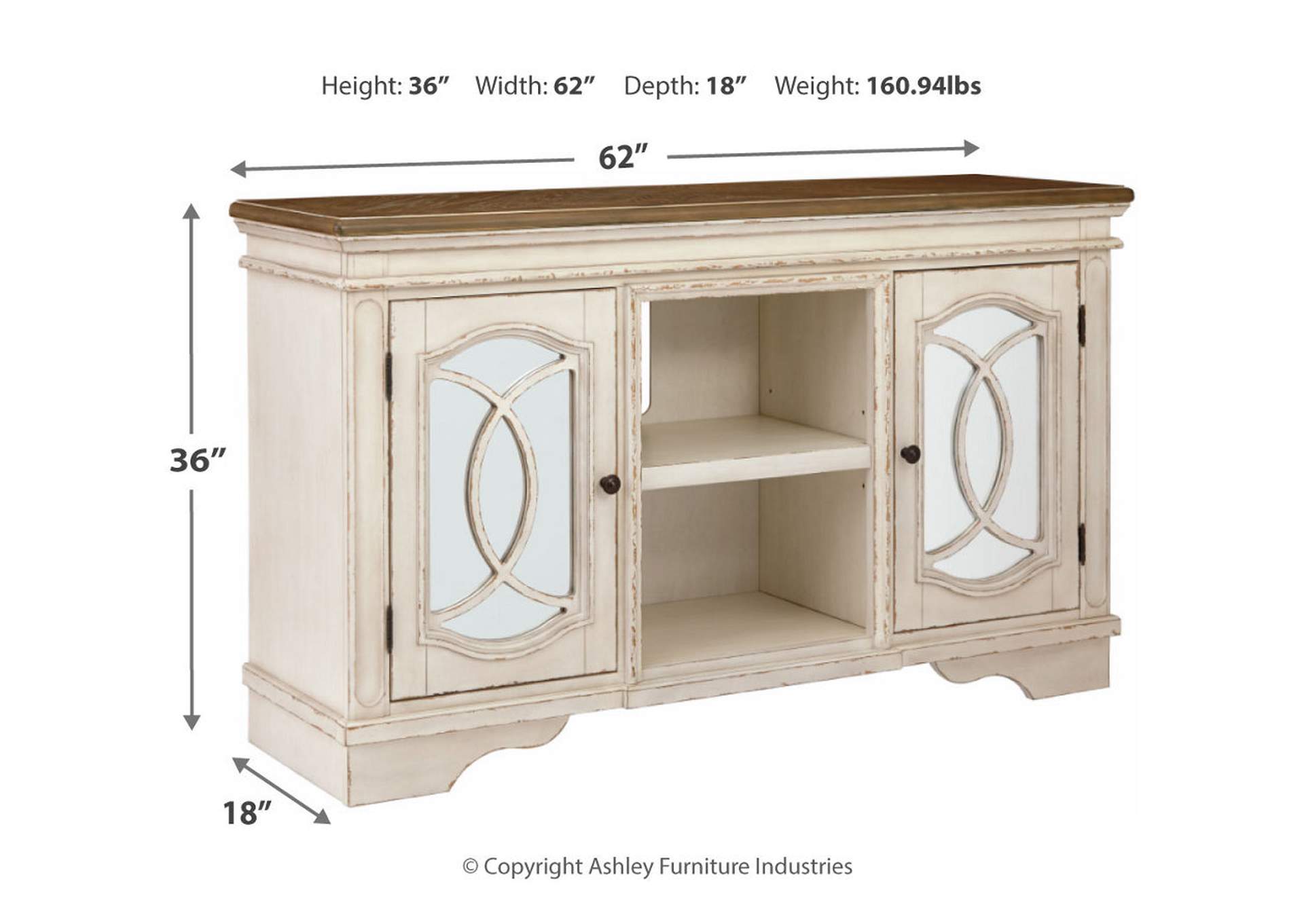 Realyn 62" TV Stand,Signature Design By Ashley