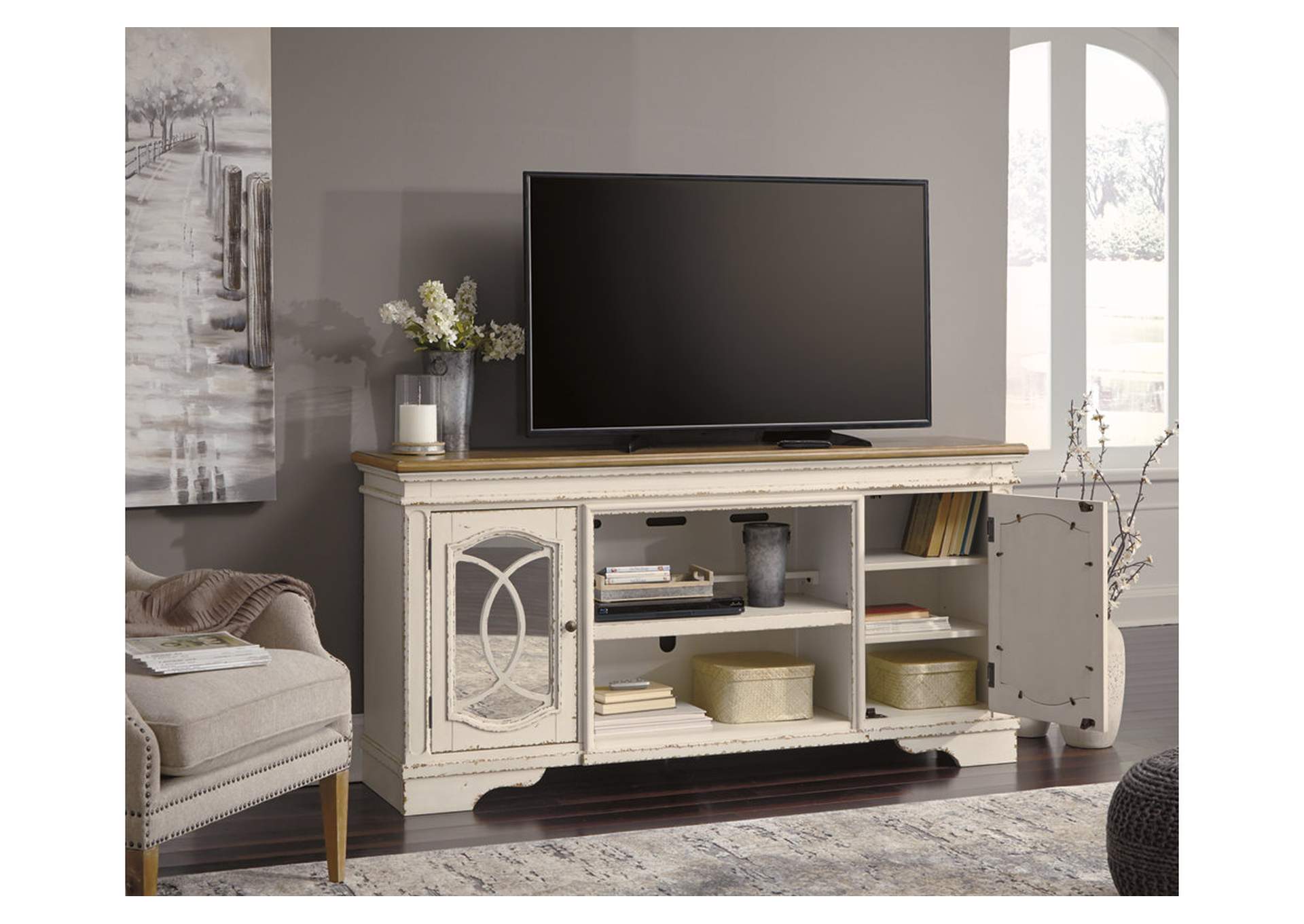 Realyn 74" TV Stand,Signature Design By Ashley
