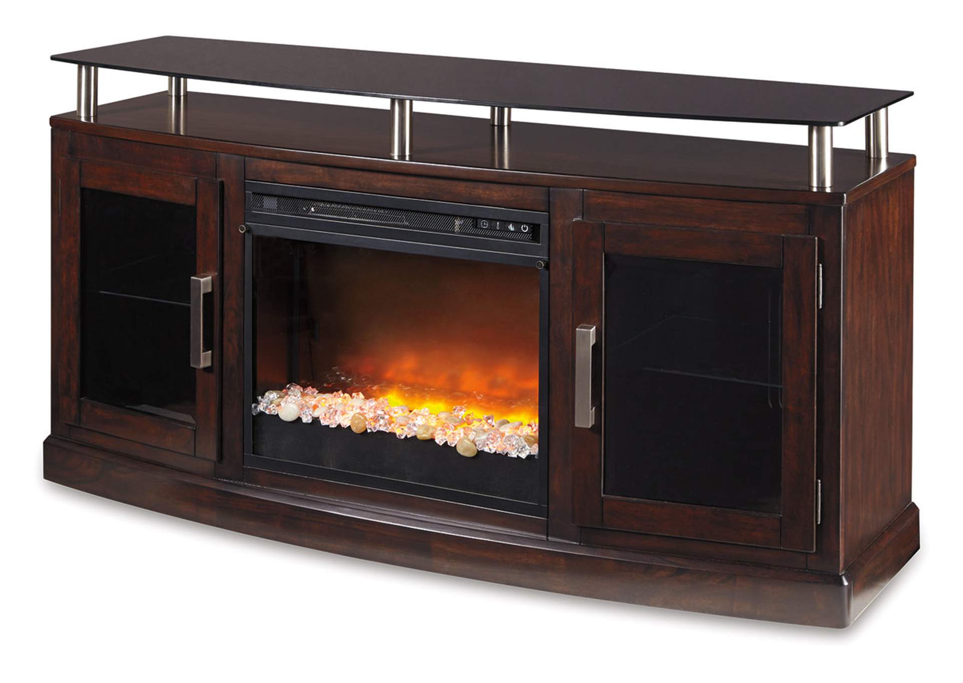 Chanceen 60" TV Stand with Electric Fireplace,Signature Design By Ashley