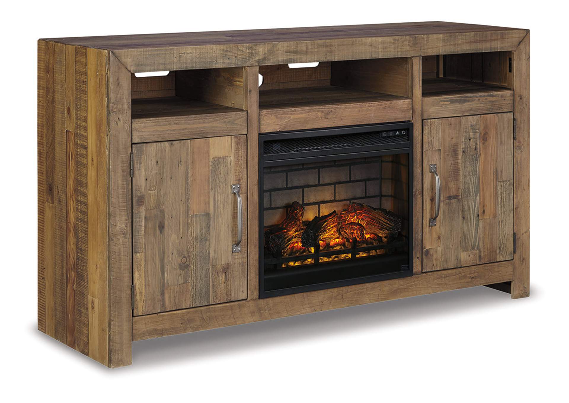 Sommerford 62" TV Stand with Electric Fireplace,Signature Design By Ashley