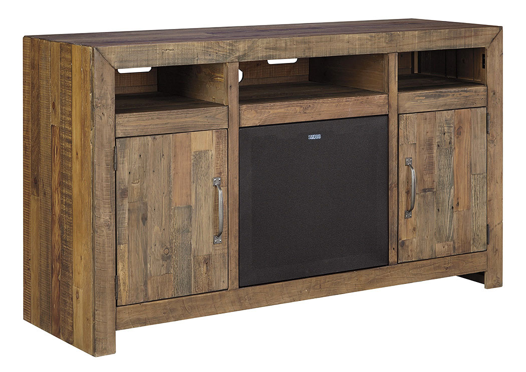 Sommerford Brown Large TV Stand w/Large Integrated Audio,ABF Signature Design by Ashley