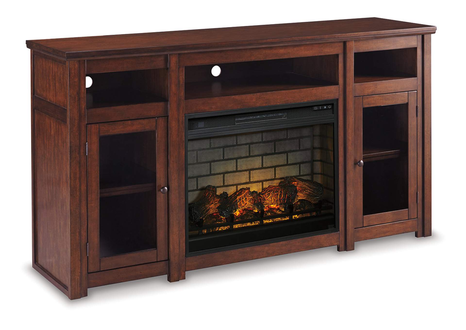 Harpan 72" TV Stand with Electric Fireplace,Signature Design By Ashley