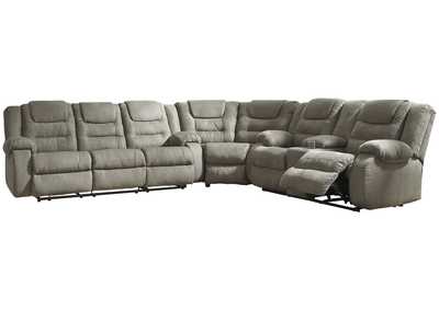 McCade 3-Piece Reclining Sectional,Signature Design By Ashley