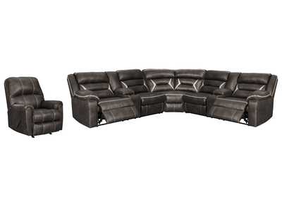 Kincord 3-Piece Sectional with Recliner,Signature Design By Ashley