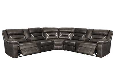 Kincord 3-Piece Sectional with Recliner,Signature Design By Ashley