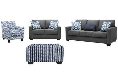 Image for Kiessel Nuvella Sofa, Loveseat, Chair and Ottoman