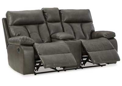 Image for Willamen Reclining Loveseat with Console