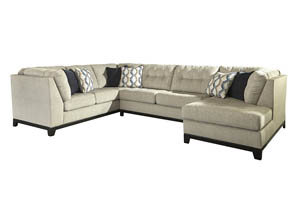 Image for Beckendorf Chalk Left Facing Extended Sofa Sectional