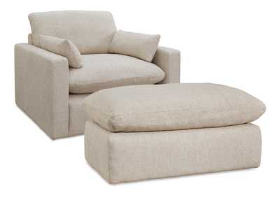 Image for Refined Oversized Chair and Ottoman