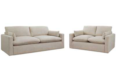 Refined Sofa and Loveseat