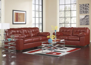 Image for Alliston DuraBlend Salsa Sofa & Loveseat