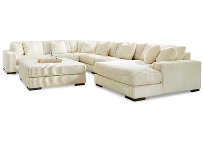 Lindyn 6-Piece Sectional with Chaise and Ottoman