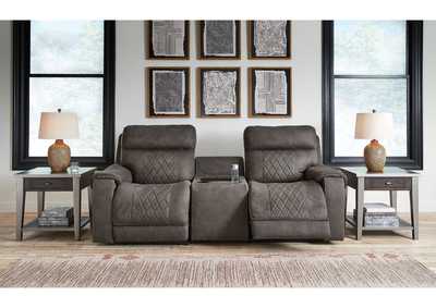 Hoopster 3-Piece Power Reclining Loveseat with Console,Signature Design By Ashley
