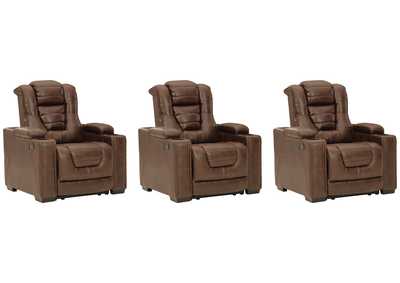 Image for Owner's Box 3-Piece Home Theater Seating