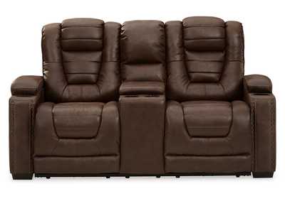 Image for Owner's Box Power Reclining Loveseat with Console