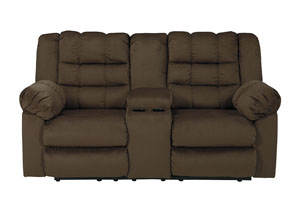 Image for Mort Umber Double Reclining Loveseat w/Console