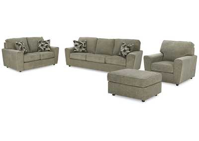 Cascilla Sofa, Loveseat, Chair and Ottoman