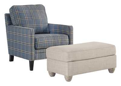 Traemore Chair and Ottoman,Benchcraft