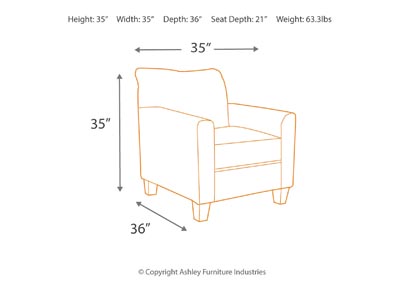 Daystar Seafoam Accent Chair,Signature Design By Ashley