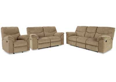 Image for Alphons Reclining Sofa, Loveseat and Recliner