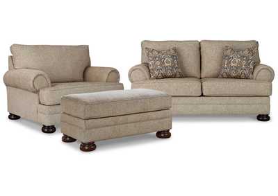 Image for Kananwood Loveseat with Oversized Chair and Ottoman