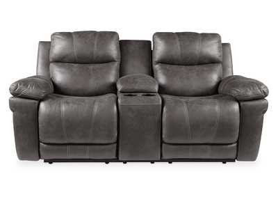 Erlangen Power Reclining Loveseat with Console,Signature Design By Ashley