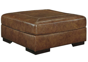 Image for Vincenzo Nutmeg Oversized Accent Ottoman