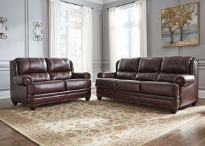 Image for Glengary Chestnut Sofa and Loveseat