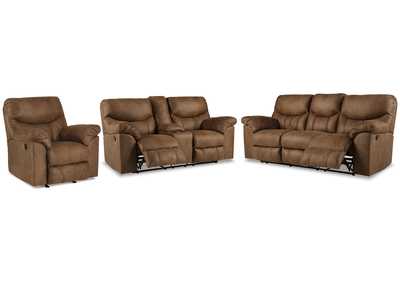 Boxberg Reclining Sofa, Loveseat and Recliner