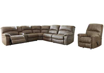 Segburg 2-Piece Sectional with Recliner,Benchcraft
