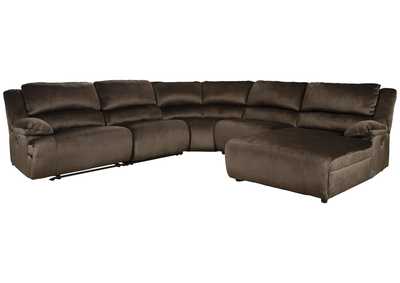 Clonmel 5-Piece Power Reclining Sectional with Chaise,Signature Design By Ashley