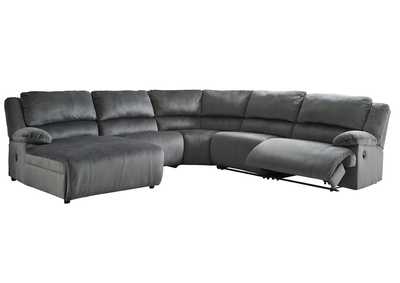 Clonmel 5-Piece Reclining Sectional with Chaise,Signature Design By Ashley