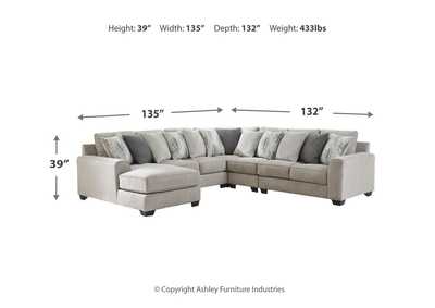 Ardsley 5-Piece Sectional with Ottoman,Benchcraft
