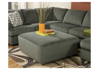 Image for Jessa Place Pewter Oversized Accent Ottoman