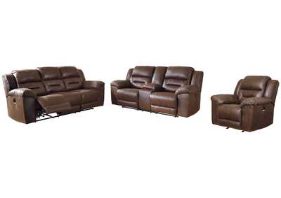 Image for Stoneland Power Reclining Sofa, Loveseat and Recliner