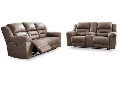 Image for Stoneland Power Reclining Sofa and Loveseat
