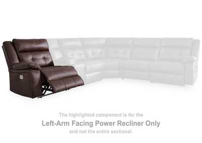 Punch Up 3-Piece Power Reclining Sectional Loveseat with Console,Signature Design By Ashley
