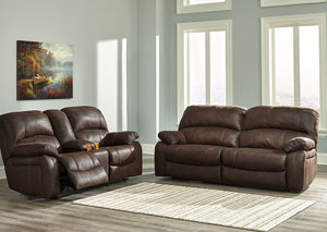 Image for Zavier Truffle 2 Seat Power Reclining Sofa and Loveseat