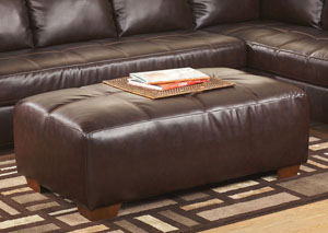 Image for DuraBlend Mahogany Oversized Accent Ottoman