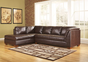 Image for DuraBlend Mahogany Left Facing Chaise Sectional