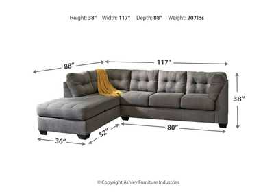  Benchcraft Maier 2 Pc Sectional Sofa With Left Corner 